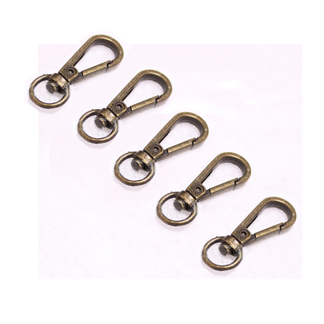 5Pcs Bag Metal Belt Buckle Swivel Trigger Buckle Lock Swivel Buckle Snap Hook Clip DIY Keychain Ring Keyring Craft Bag Hardware Parts