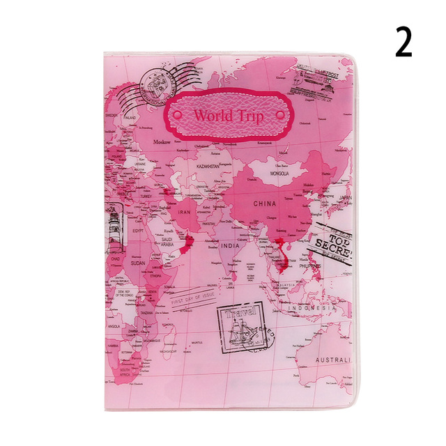 Portable Passport Travel Ticket Package Convenient Passport Bag Passport Case Travel Map Holder Protective Clip Travel Map