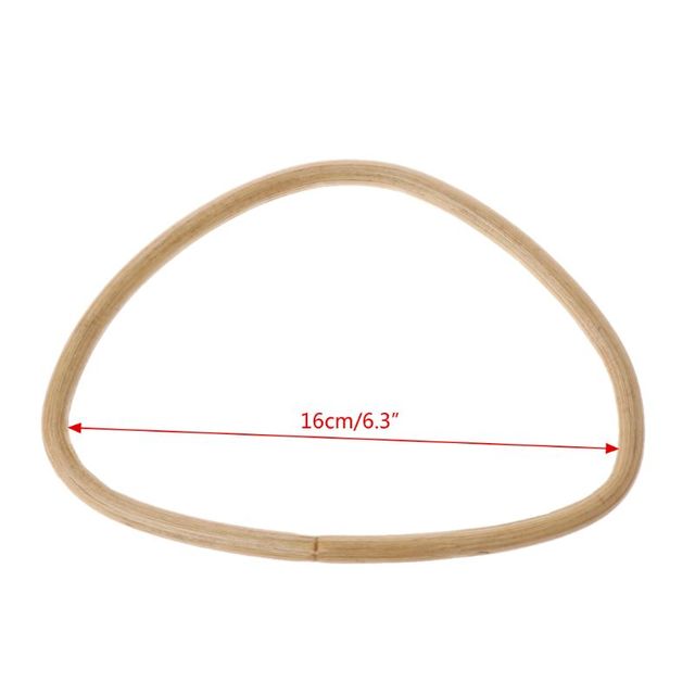 D Round Shape Bamboo Wood Resin Bag Handle For Handbag Hand Purse Frame DIY Bags Accessories New Fashion Bag Handles