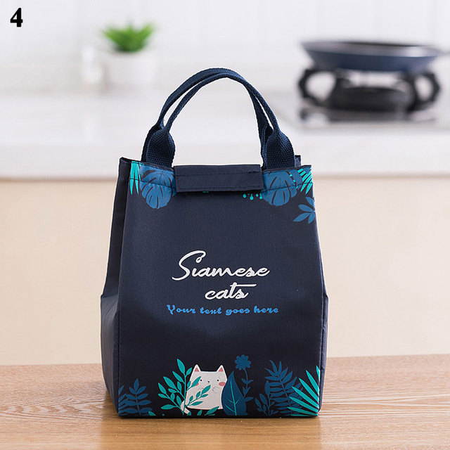 Spot Print Tote Black Thermal Bag Waterproof Oxford Beach Lunch Bag Food Picnic Bolsa Termica Women Kid Men Cooler Bag New