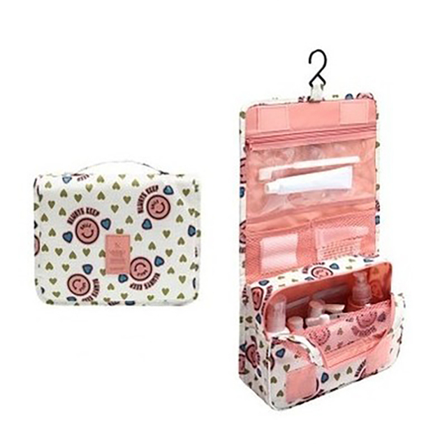 Women Travel Bath Make Up Bag Ladies Waterproof Hanging Cosmetic Bags Female Zipper Essential Toiletry Bag Travel Organizer