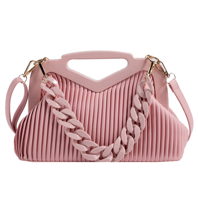 Top Brand Triangle Handbag Designer Pleated Shoulder Bag For Women Small Handbags High Quality Crossbody Bag Satchels Hobo Bags