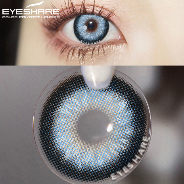 Eyeshire Eye Color Contact Lenses 1 Pair Natural Colored Lenses Yearly Cosmetic Lens Brown Cosmetic Lenses Contact Lens