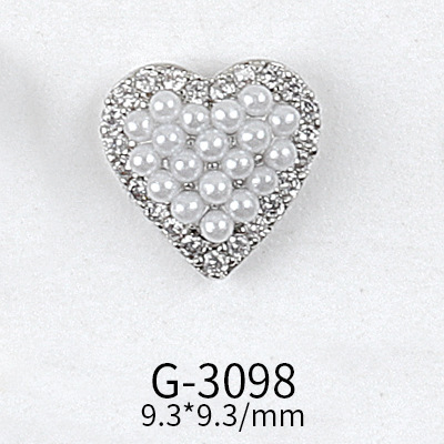 Net Red Nail Art Zircon Love Jewelry Series Candy Love LOVE Double Layer Three-dimensional Love Preservation G-3089