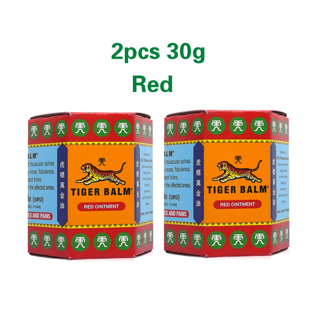 100% Original Tiger Balm Red White Rub Lotion Muscle Pain Relieving Relief Plaster Relaxing Balm Joint Pain Massage Ointment Medical