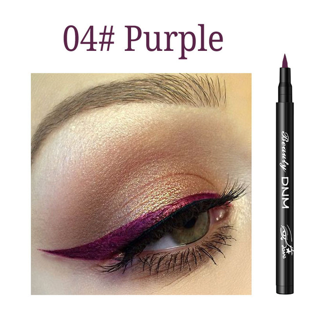 12 Colors Matte Eyeliner Waterproof Liquid Eyeliner Pen Black Blue Colored Eyeliner Long Lasting Eyeliner Pigments