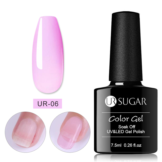 UR Sugar Milky White Gel Gel Polish 7.5ml Soak Off UV Gel Nail Polish Varnish Semi Permanent Nail Art UV LED Varnish