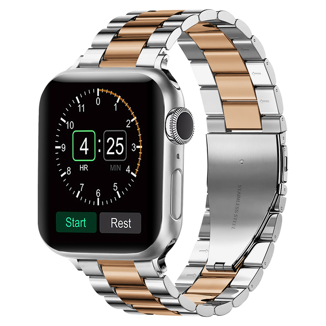 Metal Strap Compatible with Apple Watch 44mm 42mm 40mm 38mm Metal Stainless Steel Replacement Strap For iwatch 6 5 4 3 2 SE Band