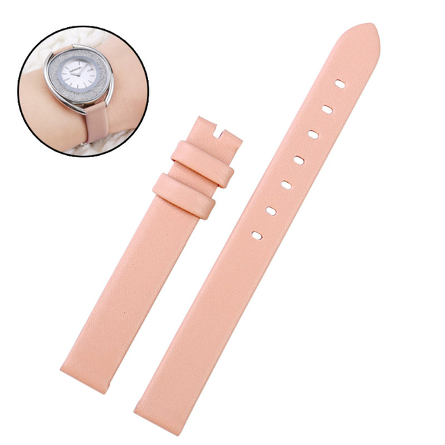 Genuine leather strap for Swarovski 5158517/5158544/5158972 watches accessories fashion bracelet 12mm small size female watch strap