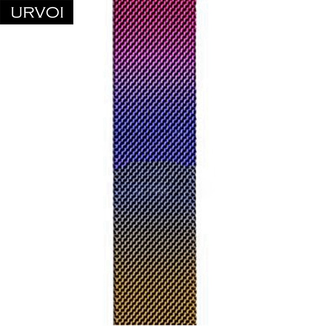 URVOI Milanese Loop for Apple Watch Band Series 7 6 5 SE 4321 Mesh Strap for iwatch Stainless Steel Magnetic Buckle with Adapter