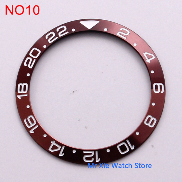 38mm watch strap high quality aluminum bezel insert for 40mm watch accessories inner diameter 30.5mm