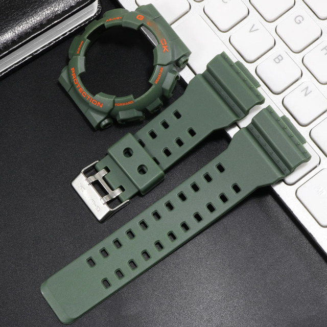 For G-SHOCK GA100 GA110 GA120 GD100 GD110 GD120 Watch Strap Watch Case Men Matte Wristwatch Sport Watch Silicone Case Strap