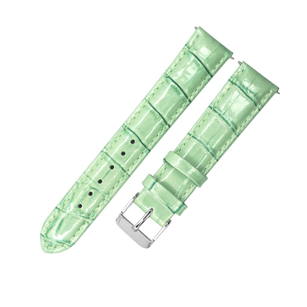 12mm 14mm 16mm 18mm 20mm leather watch band pink olive ivory green watchband genuine leather strap gold stainless steel buckle