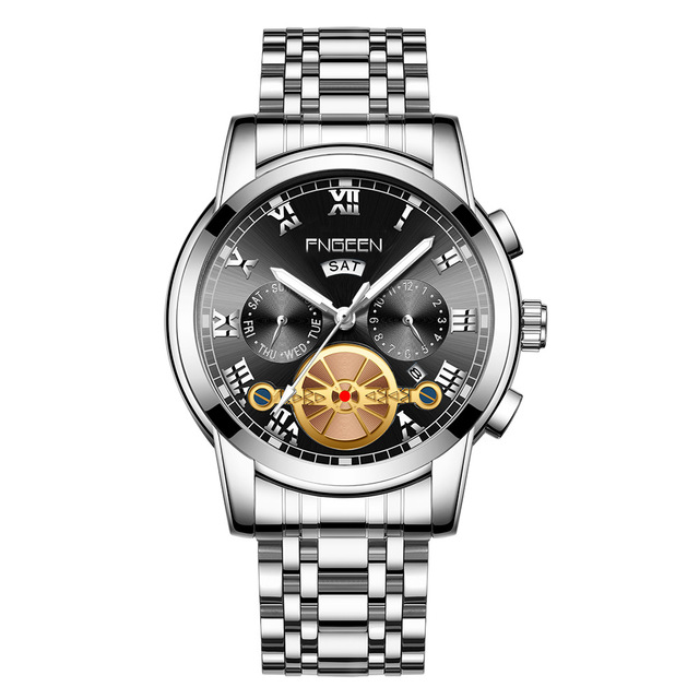 2022 New Fashion Casual Business Men's Charm Watch,Non Mechanical Trend Tourbillon Luxury Multifunctional Quartz Watch Wholesale