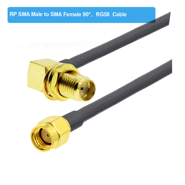 BEVOTOP SMA Male Plug to SMA Female Jack RG58 Cable 50ohm RF Coaxial Pigtail SMA WiFi Antenna Extension Cord Connector Adapter