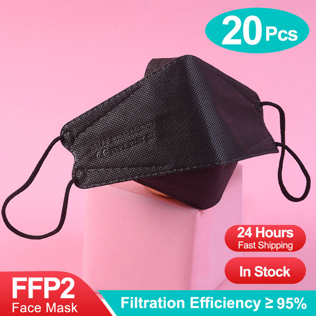 10-100 قطعة قناع لون ffp2fan kn95 اقنعة ce اسماك mascarillas ffp2reuse zable الكبار kn95 قناع وافق قناع الوجه الصحي fpp2