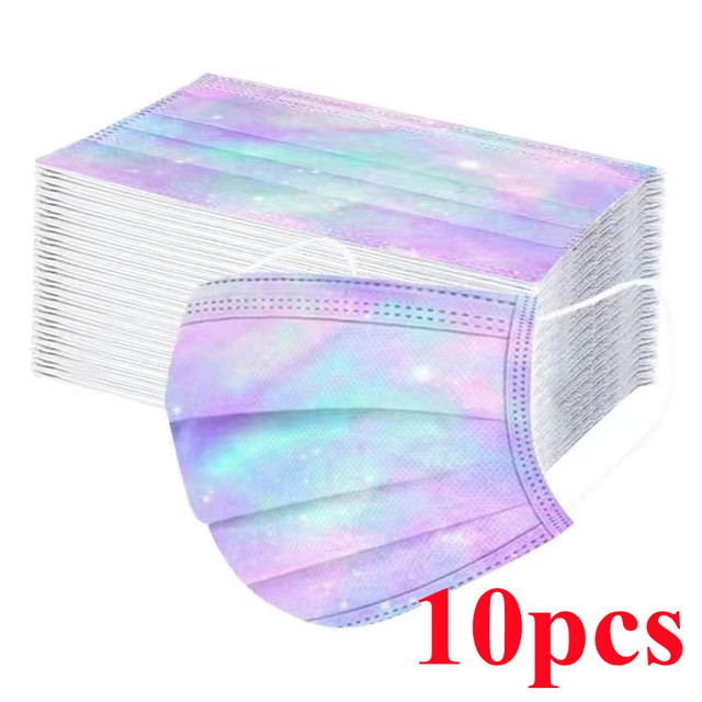 10-100pcs Disposable Face Mask 3 Layer Non-woven Filter Star Mouth Face Mask Anti-Dust Adult mascarillas quiurgicas homology adas