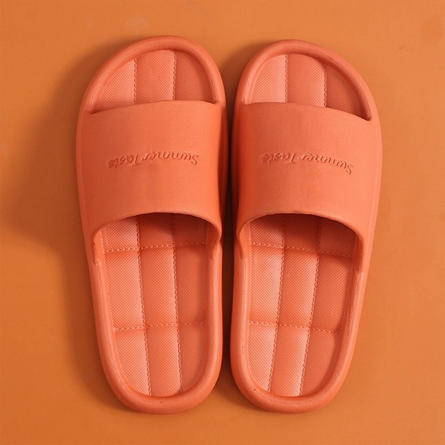 Female Home Slippers Summer Women Thick Platform Slides Women's Sandals Flip Flops Beach Sandal Mule Anti-slip Slippers for Men