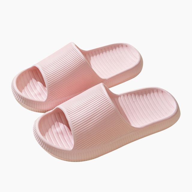 Thick Platform Slippers Cloud Slippers Non-slip EVA Soft Waterproof Women Sandals Silent Damping Bathroom Indoor Shoes For Women