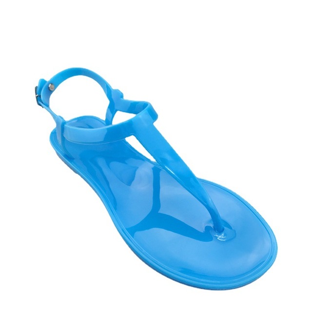 Women Fruit Sandals Transparent PVC Flat Flip Flop Sandal Ladies 2022 Summer Outdoor Fashion Non-slip Buckle Strap Beach Shoes