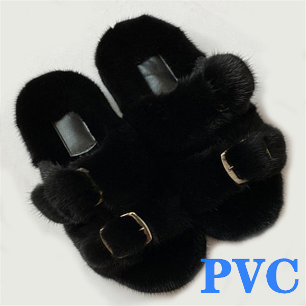 100% Genuine Mink Fur European Luxury Slippers Winter Indoor Slippers Women Slippers Women Slippers