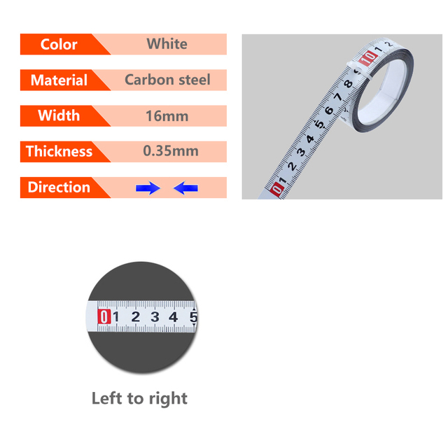 Woodworking T Track Tape Measure 12.5/16/19mm Width Metric Self-Adhesive Gauge Ruler for Miter Track Router Table Saw Measuring