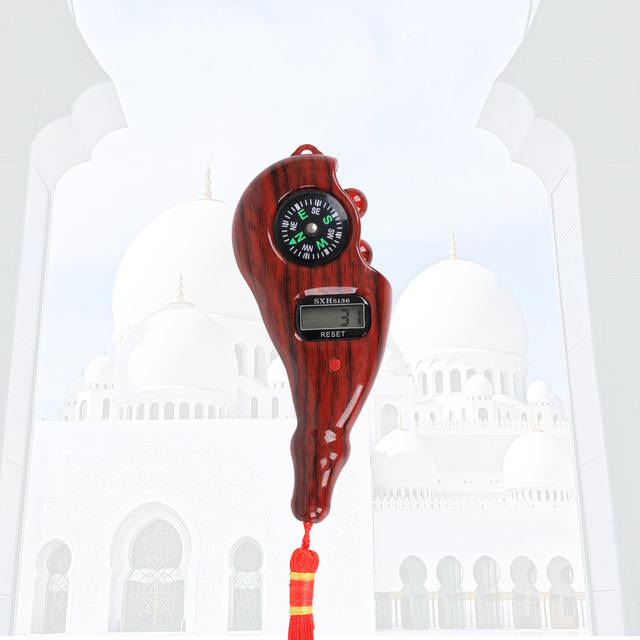 Stock ready digital Tasbih electronic rosary logger counter with compass SXH5136