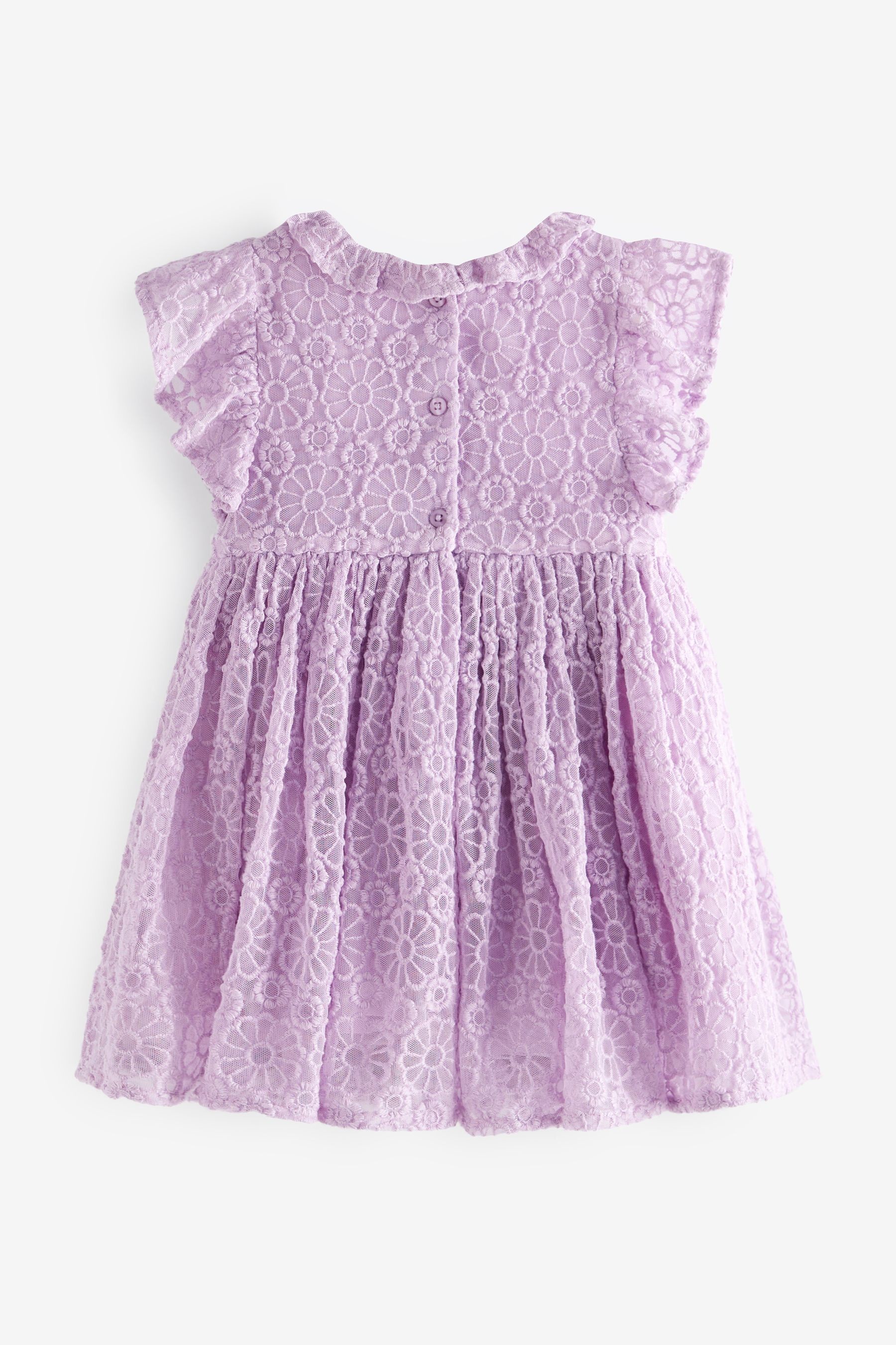 Short Sleeve Party Lace Dress (3mths-7yrs)