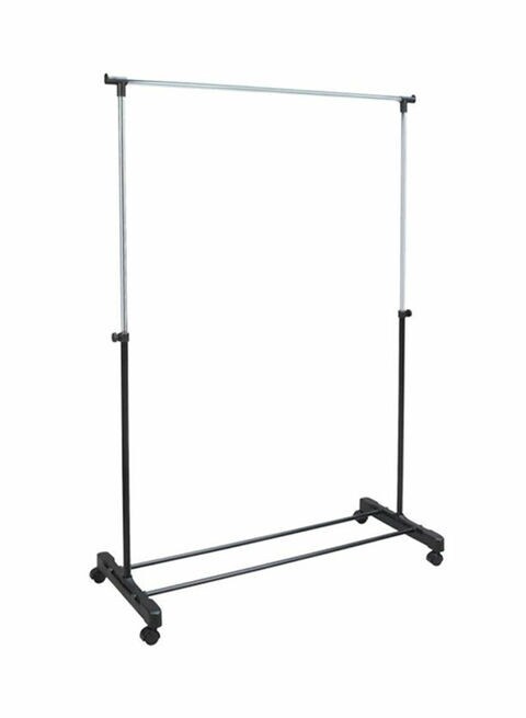 Metal Garment Rack Black/Silver 78.5x41.5x87centimeter