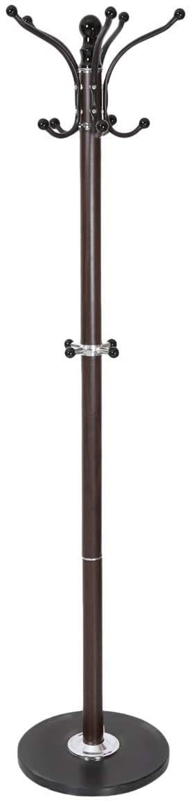 Generic Aft Metal Coat Hanger, Chocolate Brown - H185Cm