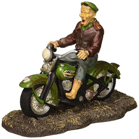 Department 56 Snow Village Halloween Ghost Rider On The Road Accessory, 3.31 Inch