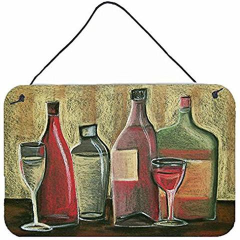 Caroline&#39;s Treasures Wine By Tiffany Budd Wall Or Door Hanging Prints Btbu0168Ds812, 8Hx12W, Multicolor