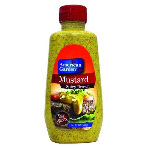 American Garden Mustard Spicy Brown 340g