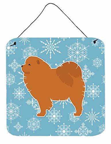 Caroline&#39;s Treasures Bb3551Ds66 Winter Snowflake Chow Chow Wall Or Door Hanging Prints, 6X6, Multicolor