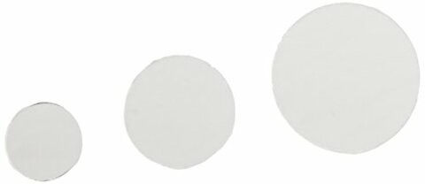 Darice Round Glass Mirrors, Assorted Sizes, 25/Pack