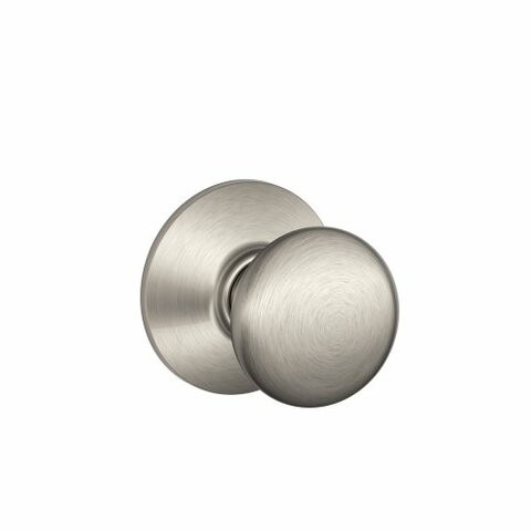 Schlage F10Ply619 Plymouth Passage Knob, Satin Nickel