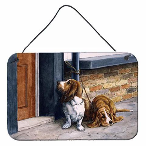 Caroline&#39;s Treasures Bdba0016Ds812 Bassets Basset Hound Wall Or Door Hanging Prints, 8X12, Multicolor