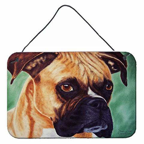 Caroline&#39;s Treasures Amb1029Ds812 Boxer By Tanya And Craig Amberson Wall Or Door Hanging Prints, 8X12, Multicolor