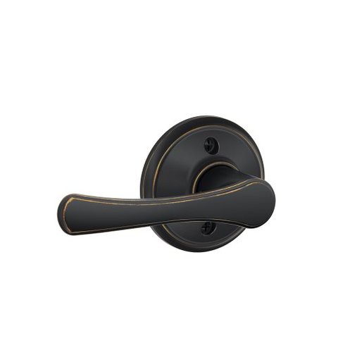 SCHLAGE Avila Lever Non-Turning Lock, Aged Bronze (F170 Vla 716)