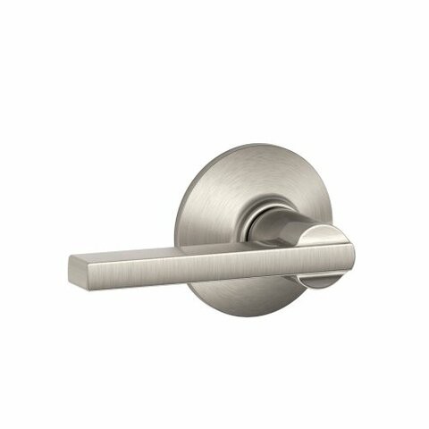 Schlage F10 Lat 619 Latitude Passage Lever, Satin Nickel