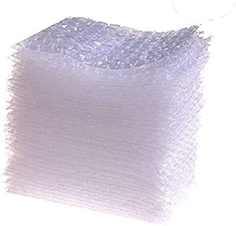 100 Pcs Transparent Bubble Wrap Bags Double Walled Cushion Pouch Bags Protective Bags for Shipping, Storage and Moving (8&quot; * 8&quot;)