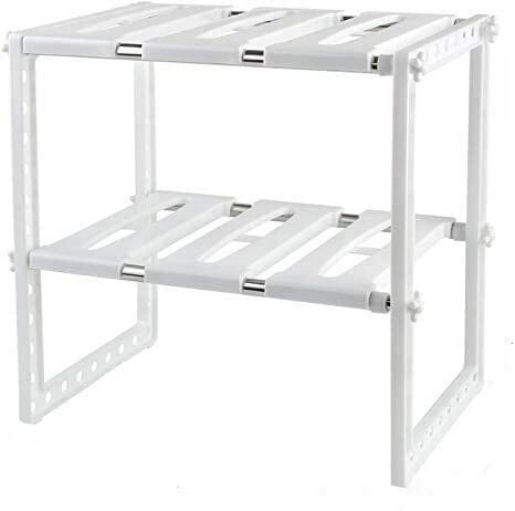 Generic 2 Tiers Pool Space Arrangement Frame Adjustable Family Kitchen Rack