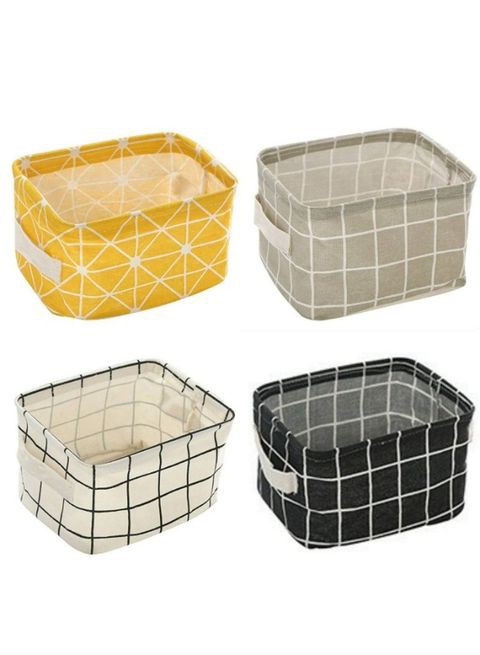 MissTiara 4-Piece Foldable Storage Basket Set