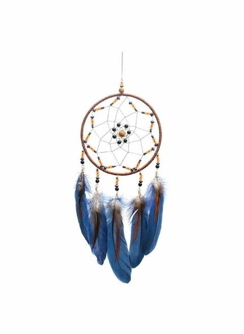 Generic Dream Catcher Handmade Traditional Feather Wall Hanging Multicolour