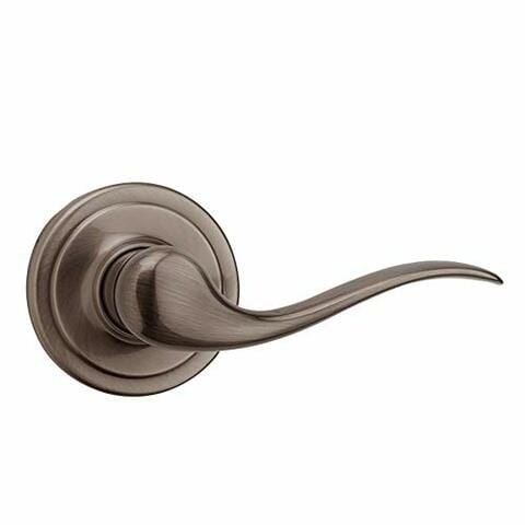 Kwikset Tustin Right-Handed Half-Dummy Lever With Microban Antimicrobial Protection In Antique Nickel