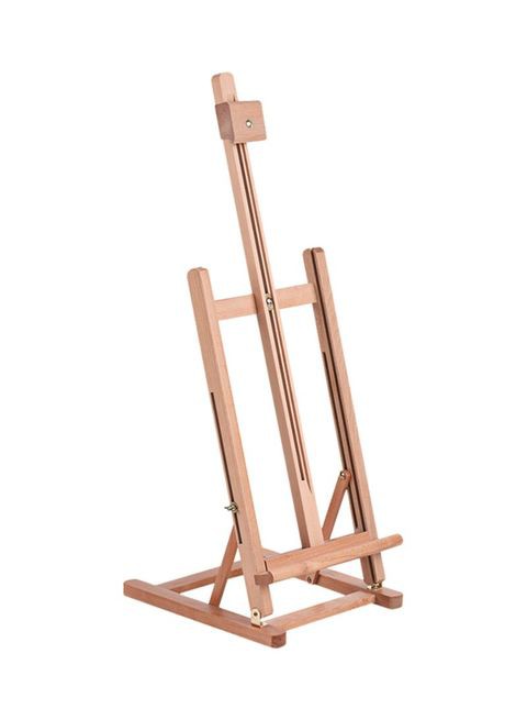 Generic Adjustable Table Top H-Frame Easel Brown