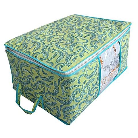 Kuber Industries Non Woven Exclusive Underbed Storage Organiser, Green