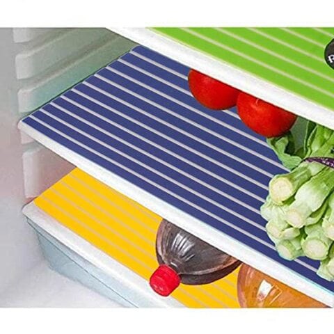 Kuber Industries PVC 6 Pieces Fridge Mat Set (Multi) -CTKTC6936