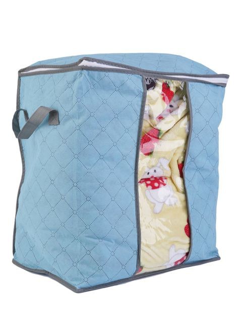 Generic Room Blanket Storage Bag Blue 41X27X47cm