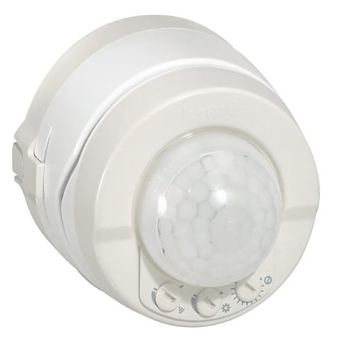 Legrand 69780 Plexo Movement Detector / PIR Light Motion Detector 360&deg; 8m IP55 White